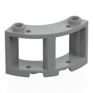 Window Round 3 × 3 × 2 Light Bluish Gray