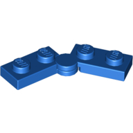 Hinge Plate 1 × 4 Swivel Top / Base - Solid Clip [Complete Assembly] Blue