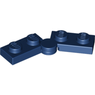 Hinge Plate 1 × 4 Swivel Top / Base - Solid Clip [Complete Assembly] Dark Blue