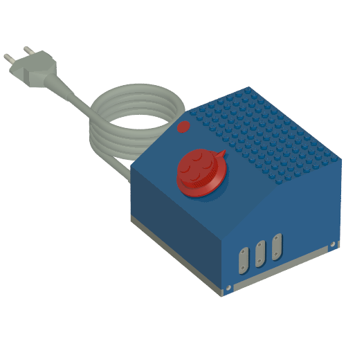 Electric Adapter / Transformer, Train 12V, for 220V Blue