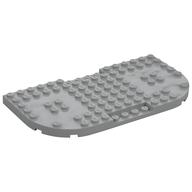 Plate Special 8 × 16 × 2/3, Two Rounded Corners, Reduced Stud Sections