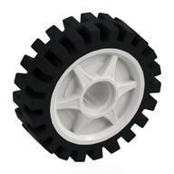 Wheel Rim 24 × 7 with Black Tyre White