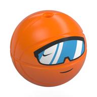 Minifig Head Special, Basketball with White/Blue Visors print Orange