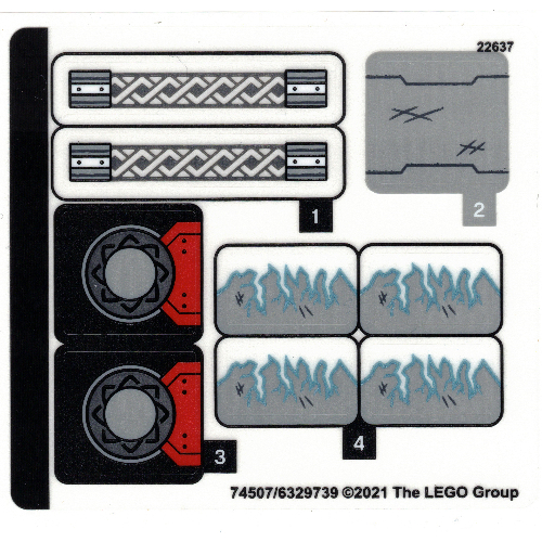Stickerbogen für Set 76169-1 [Keine Farbe/Beliebige Farbe]