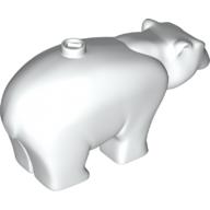 Duplo Animal Polar Bear Adult, Round Eyes White