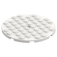 Plate Round 8 × 8 White