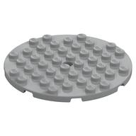 Plate Round 8 × 8 Light Bluish Gray