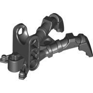 Large Figure Foot, Claw with Ball Socket, Rounded Ends Schwarz