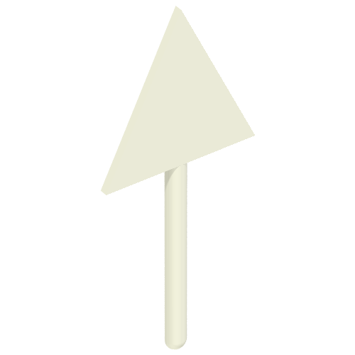 Road Sign Triangle Weiß