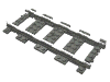 Vehicle Track, Train, 9V Straight Dunkelblaugrau