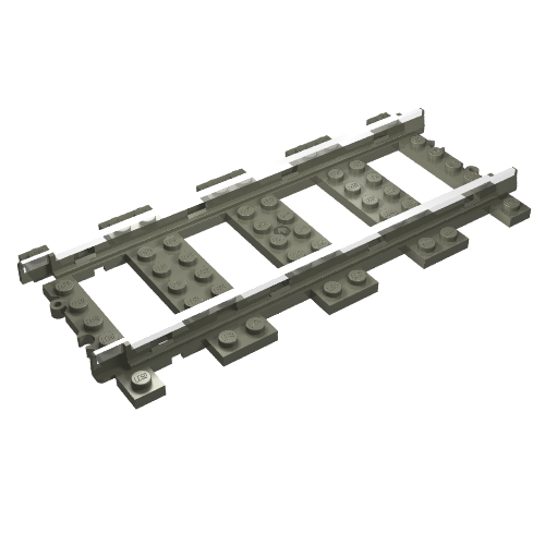 Vehicle Track, Train, 9V Straight Dunkelgrau