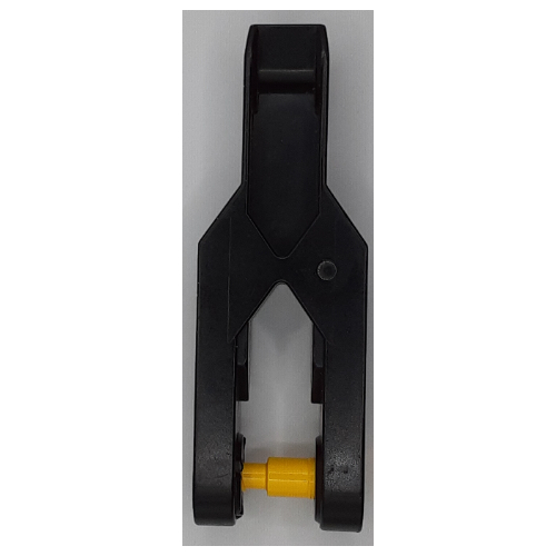 Duplo Toolo Arm 2 × 6 with Triangular Set Screw and Clip Ends Black