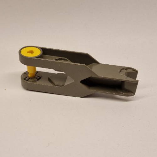 Duplo Toolo Arm 2 × 6 with Triangular Set Screw and Clip Ends Dark Gray
