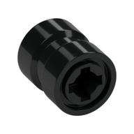 Wheel 8 × 9 with Hole Notched for Wheels Holder Pin, Re-inforced Back Black