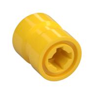 Wheel 8 × 9 with Hole Notched for Wheels Holder Pin, Re-inforced Back Gelb