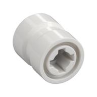 Wheel 8 × 9 with Hole Notched for Wheels Holder Pin, Re-inforced Back White