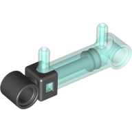 Pneumatic Cylinder 1 × 5 with 2 Inlets Transparent-Hellblau