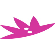 Decorative Shape, 5 Points with 2 Hole Dark Pink