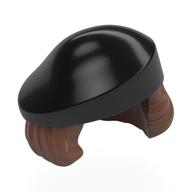 Hair and Hat, Mid-Length with Black Beret Pattern Black
