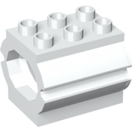 Duplo Water Container, 2 × 3 Studs on Top Weiß