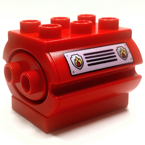 Duplo Water Container with Fire Shields and Grille Print on Both Sides Rot