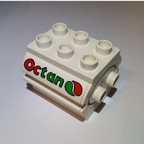 Duplo Water Container with Octan Logo Print White