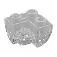 Brick Curved Inverted 2 × 2 × 1, Corner Trans-Clear