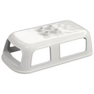 Duplo Car Body, Camper / Caravan Roof, 4 Top Studs White