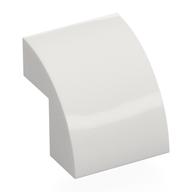 Brick Curved 2 × 2 × 1 2/3 White