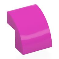 Bogenstein 2 × 2 × 1 2/3 Dunkelrosa