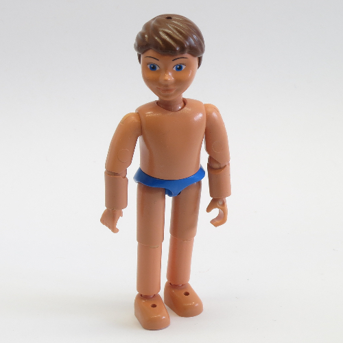 Belville Figure Articulated Elbows, Child, Male, Brown Hair, Blue Swimsuit [No Color/Any Color]