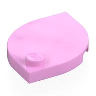 Plate Special 3 × 3 with Rounded Corners, 1 Stud Leuchtrosa