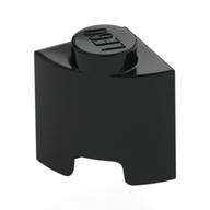 Brick Round, Quarter 1 × 1 Schwarz