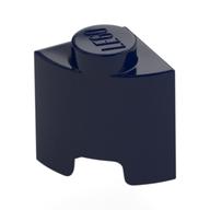 Brick Round, Quarter 1 × 1 Dark Blue