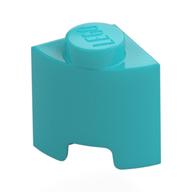 Brick Round, Quarter 1 × 1 Medium Azure