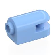 Brick Round, Curved 1 × 2 with Side Stud, Bar Bright Light Blue