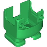 Nintendo Figure, Legs and Overalls with Two Front Studs, with Internal Prongs for Frog Suit Grün
