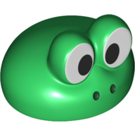 Nintendo Figure, Hat, Large, with Eyes Print (Frog) Green