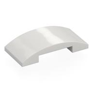 Brick Curved 4 × 2 Double White