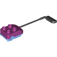Duplo Vacuum Cleaner with Medium Blue Base Magenta