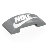 Brick Curved 4 × 2 Double with White NIKE Logo print Light Bluish Gray