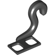 Minifig Hipwear Tail, Monkey Schwarz