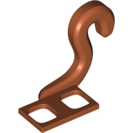 Minifig Hipwear Tail, Monkey Dark Orange