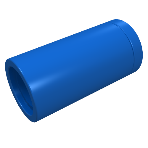 Technic Pin Verbinder rund [Nr. Schlitz] Blau