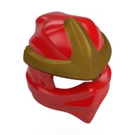 Wrap with Forehead Ridge with Gold 3 Point Emblem, Bow in Back pattern Rot