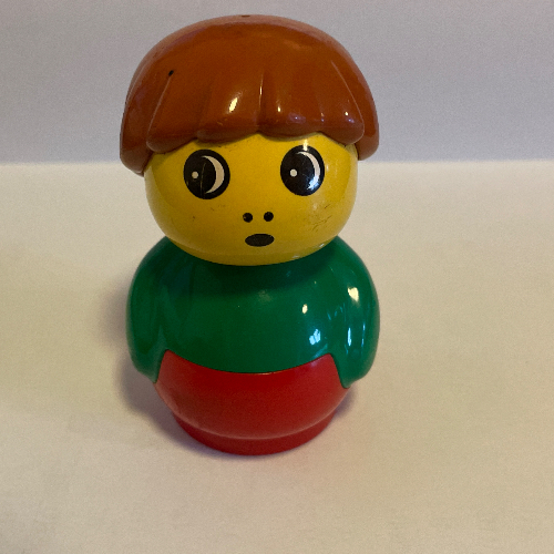 Primo Figure Boy with Red Base, Dark Orange Hair Green
