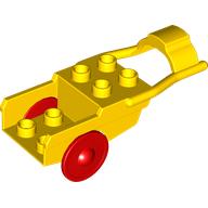 Duplo Horse Drawn Cart, Red Wheels Yellow