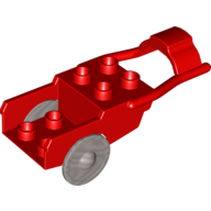 Duplo Horse Drawn Cart, Pearl Light Gray Wheels Rot