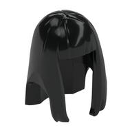 Hair Long Straight with Bangs - Hard Plastic Black