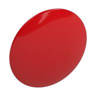 Shield Round Bowed [Plain] Red